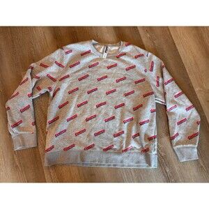Kirkland Signature Costco All-Over Logo Crewneck Sweatshirt Men’s XL Ladies XXL